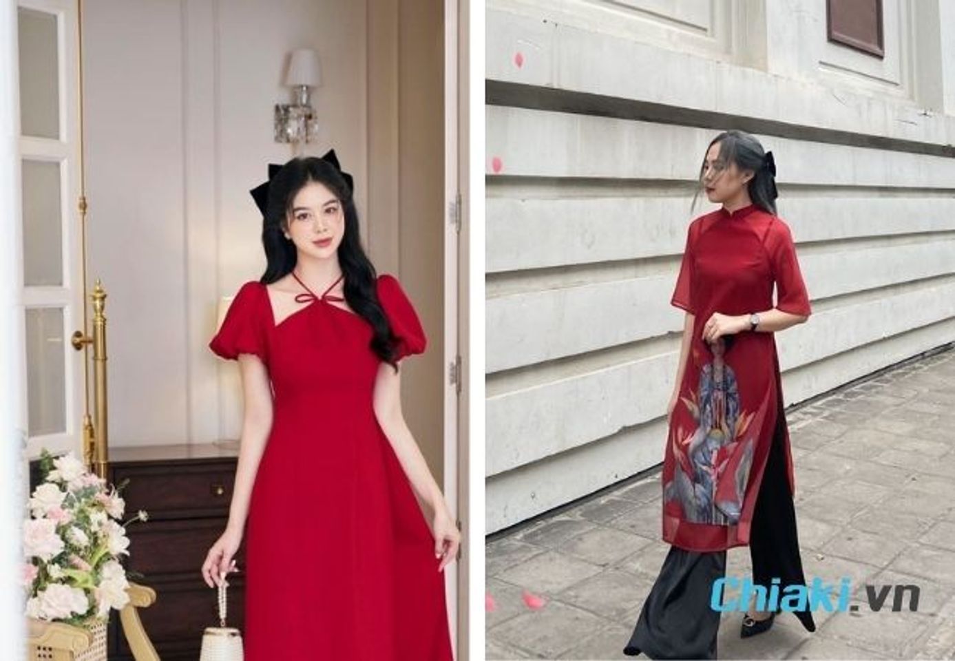 phụ kiện t&oacute;c mặc &aacute;o d&agrave;i - Nơ bản to