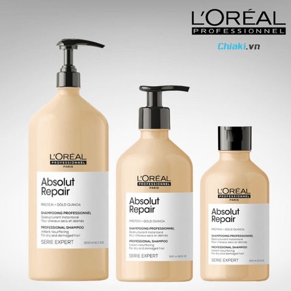 Dầu gội L'Or&eacute;al Professionnel Keratin phục hồi t&oacute;c uốn nhuộm qu&aacute; nhiều lần