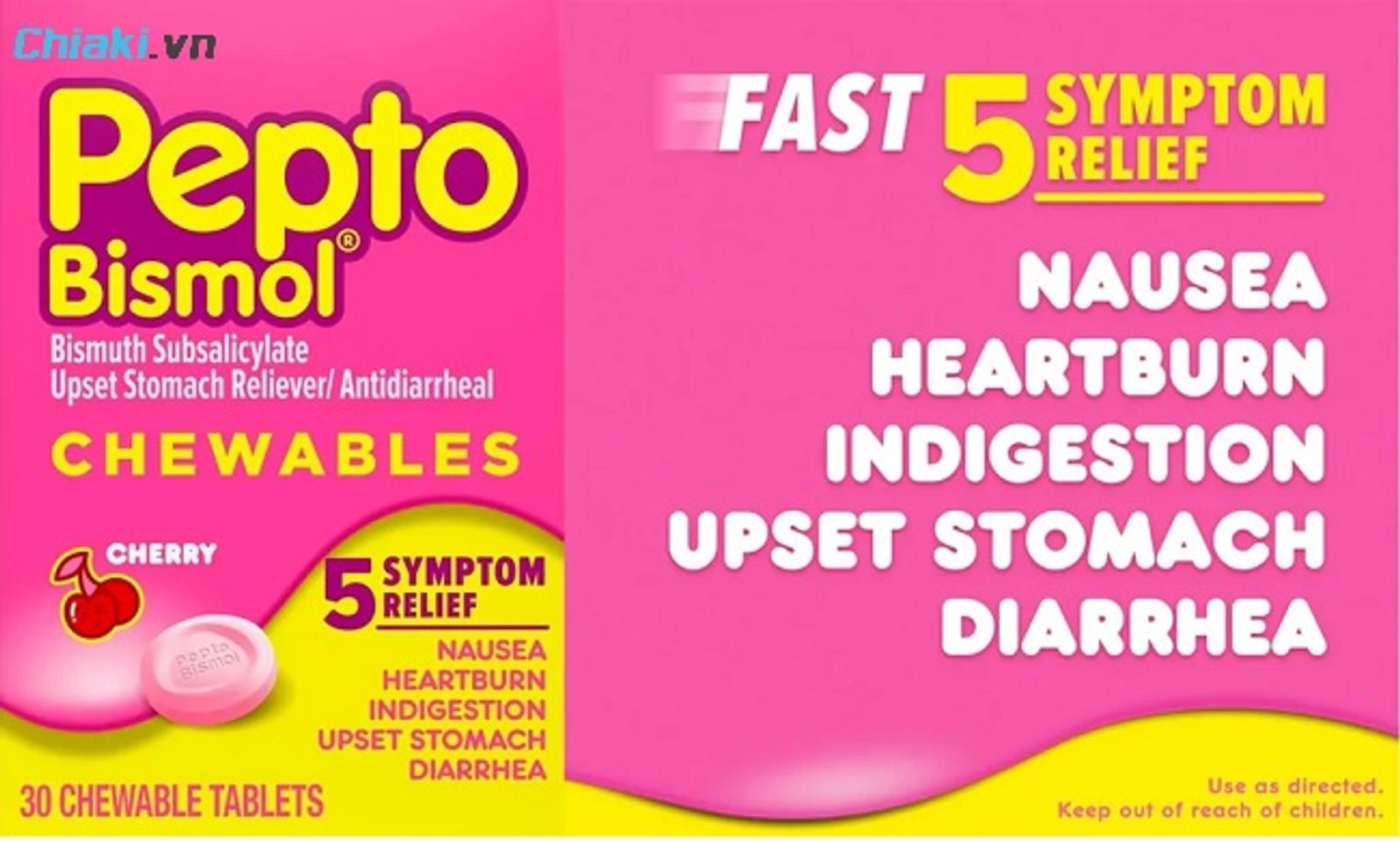 Thuốc Pepto Bismol xử l&yacute; nhanh ợ n&oacute;ng, kh&oacute; ti&ecirc;u, đau dạ d&agrave;y v&agrave; ti&ecirc;u chảy