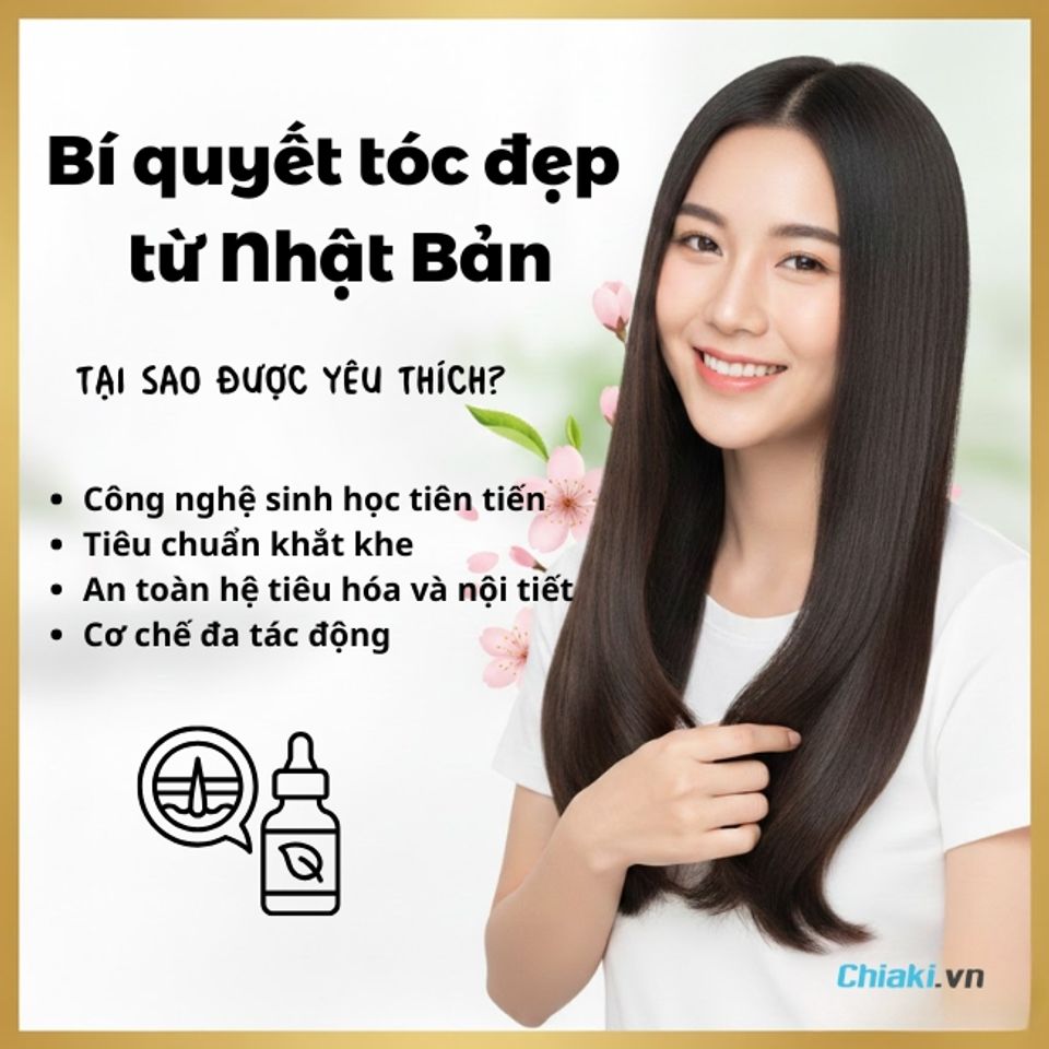 Thuốc mọc t&oacute;c Nhật Bản được y&ecirc;u th&iacute;ch bởi c&ocirc;ng nghệ chiết xuất lạnh