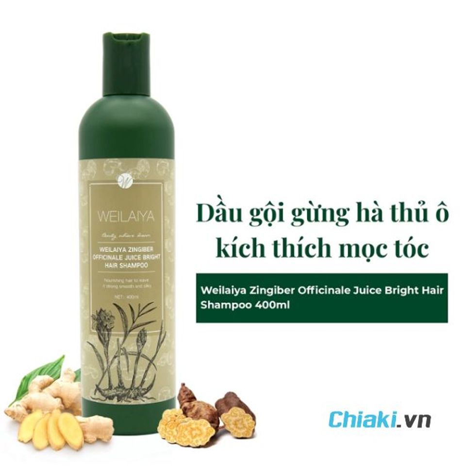 Dầu gội gừng h&agrave; thủ &ocirc; Weilaiya