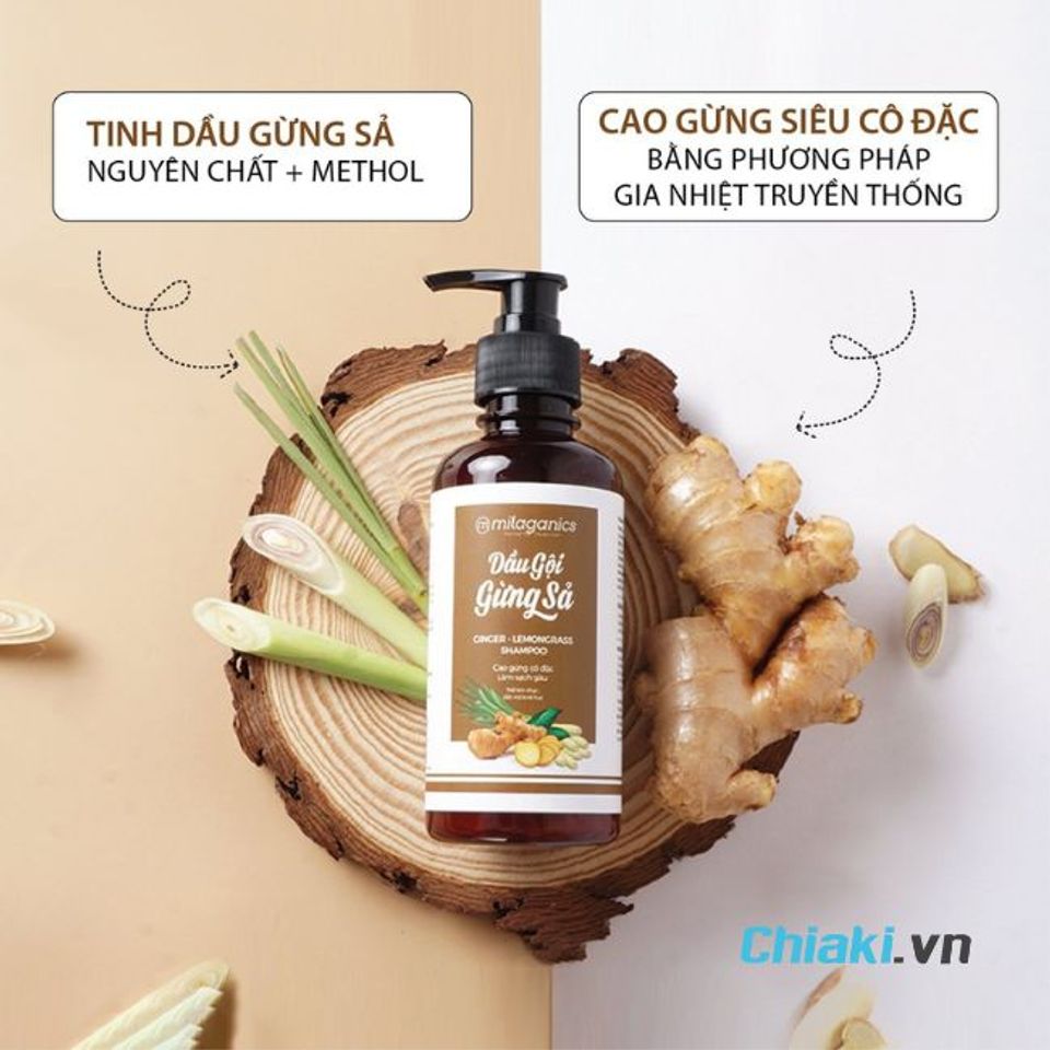 Dầu gội gừng Milaganics