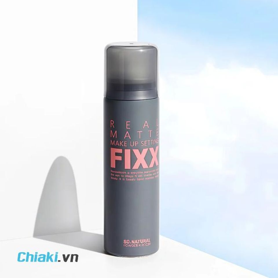 Xịt kh&oacute;a makeup cho da dầu So'Natural