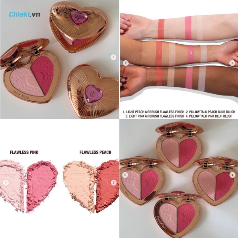 Phấn m&aacute; Charlotte Tilbury Pillow Talk Beauty Soulmates Face kết hợp giữa sự ấm &aacute;p của bronzer v&agrave; sự tươi tắn
