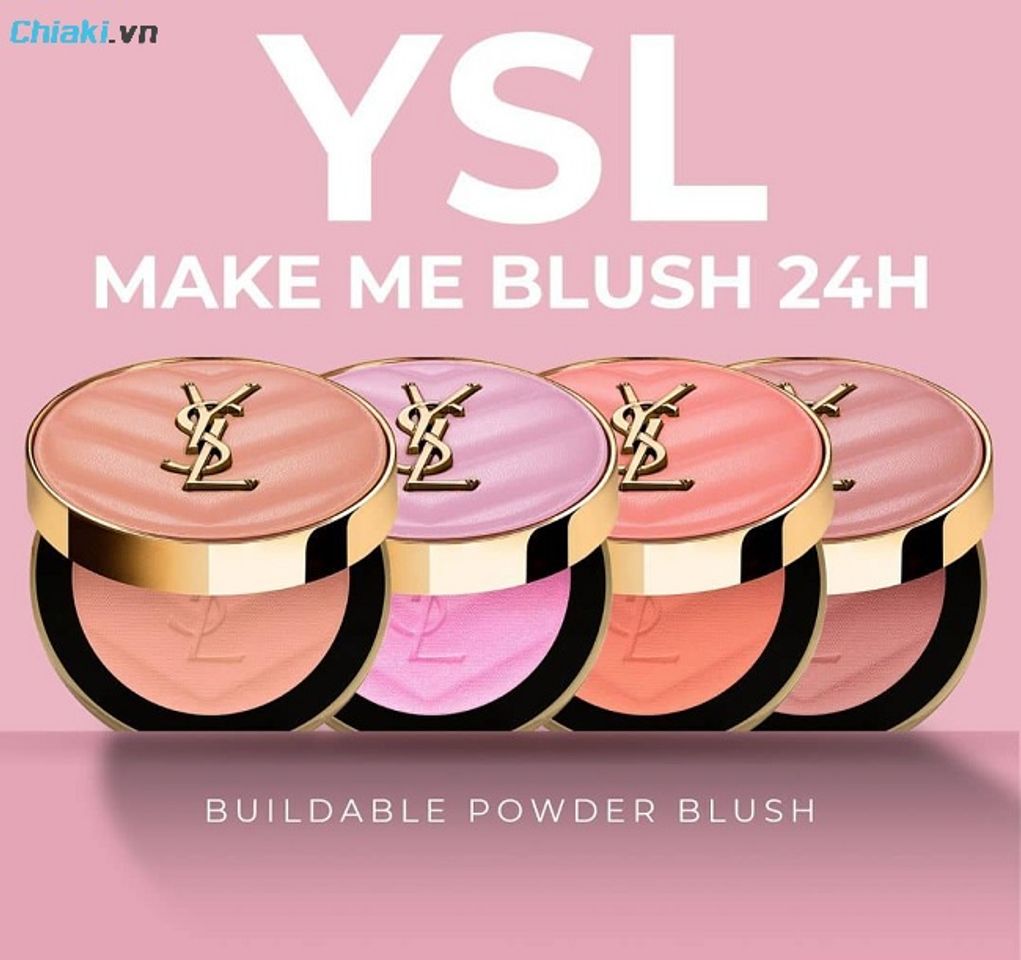 M&aacute; hồng b&aacute;m m&agrave;u 24h YSL Make Me Blush thiết kế nhỏ gọn, cầm chắc tay