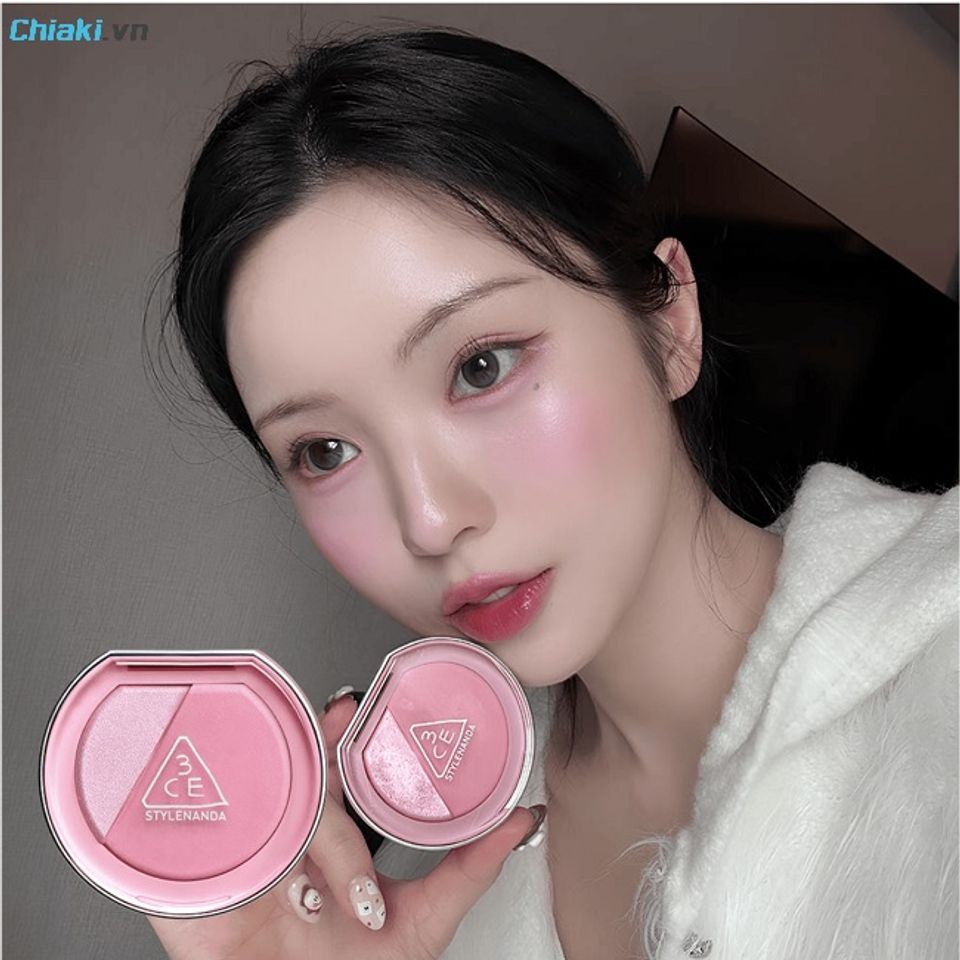 Phấn m&aacute; hồng bắt s&aacute;ng si&ecirc;u mịn 3CE Blushlighter