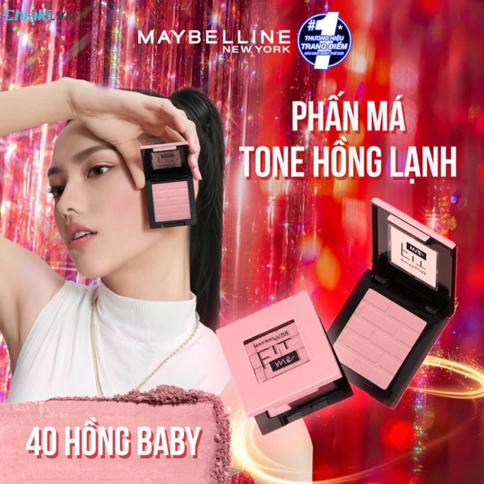 Phấn m&aacute; hồng mịn l&igrave; Maybeline Fit Me Blush