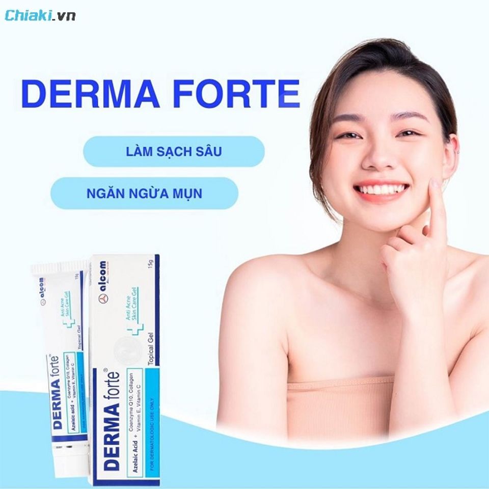 Derma Forte hiệu quả với t&igrave;nh trạng mụn ẩn tr&ecirc;n da ở mức độ nhẹ đến trung b&igrave;nh