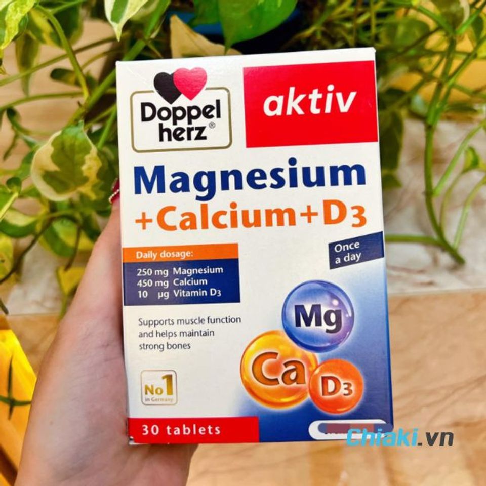 Canxi của Đức Doppelherz Magnesium + Calcium + D3
