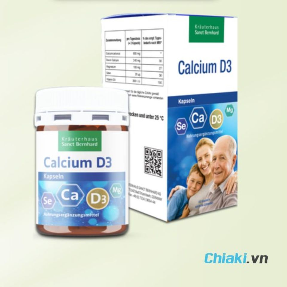 Canxi Đức Sanct Bernhard Calcium D3 Kapseln