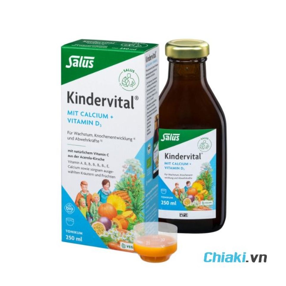 Canxi Đức Salus Kindervital mit Calcium + Vitamin D3