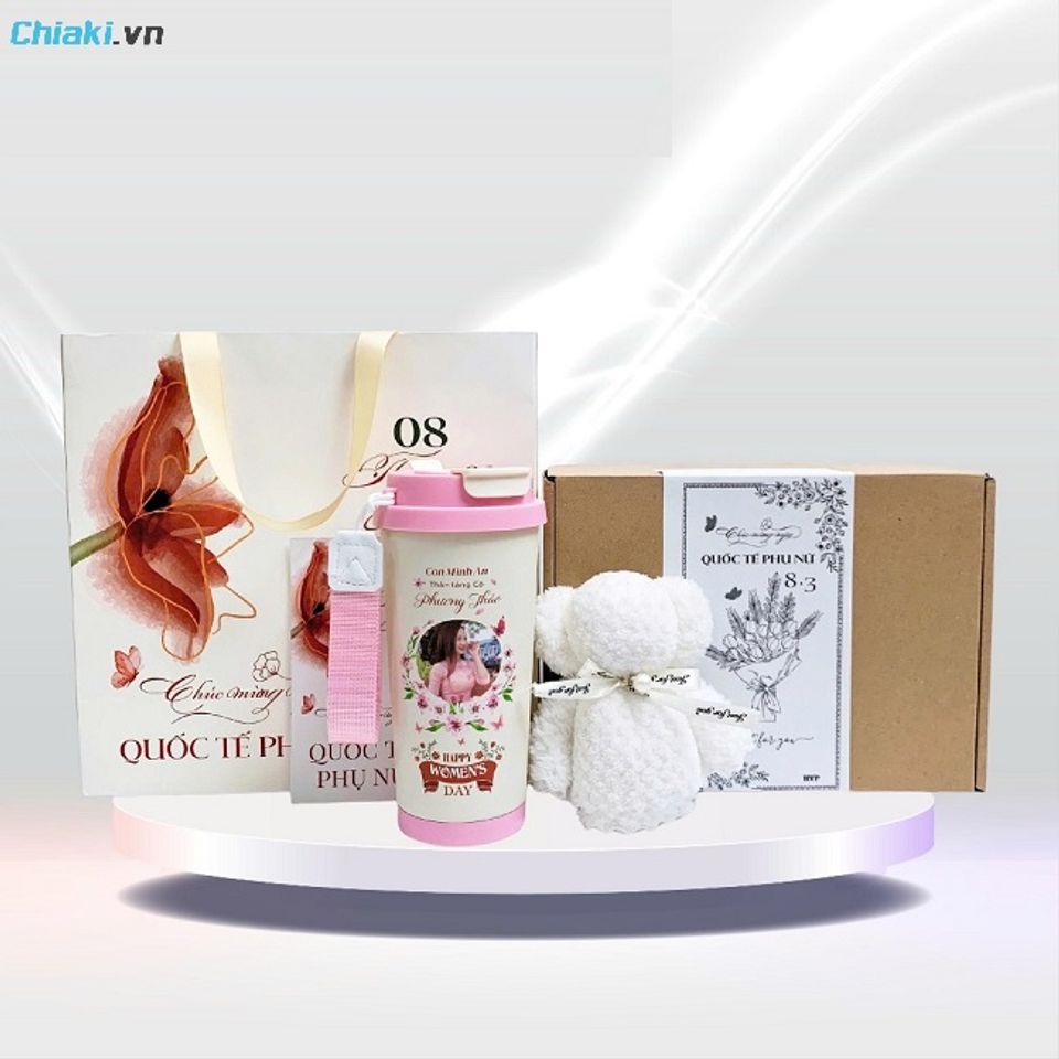 Ly giữ nhiệt in chữ rất được ưa chuộng bởi t&iacute;nh thời trang v&agrave; sự tiện dụng