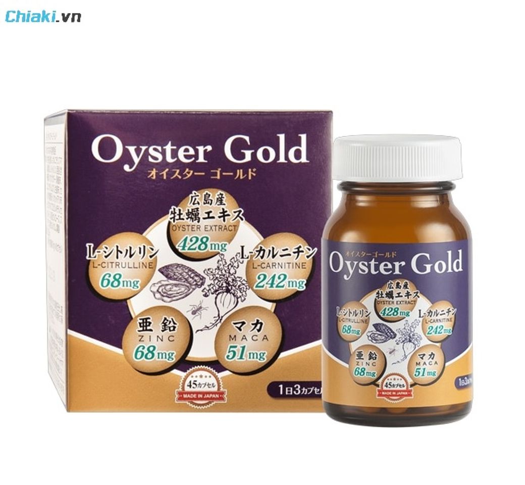 Tinh chất h&agrave;u tươi Oyster Gold Nhật Bản gi&uacute;p nam giới phục hồi phong độ đỉnh cao