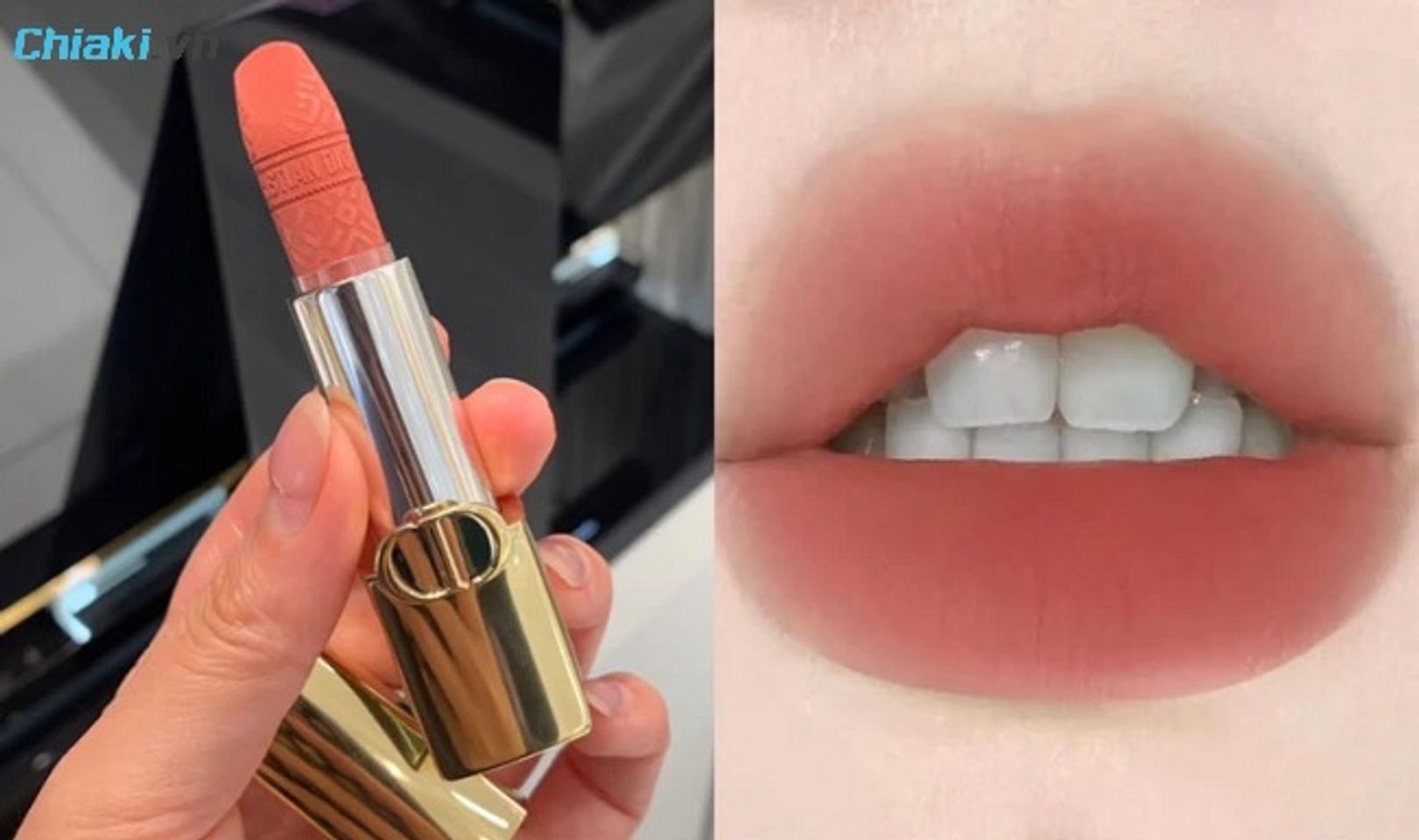 Son Dior Limited Edition 217 Velvet Lipstick tạo hiệu ứng l&igrave; mịn như nhung, giữ m&agrave;u 8 - 10 tiếng