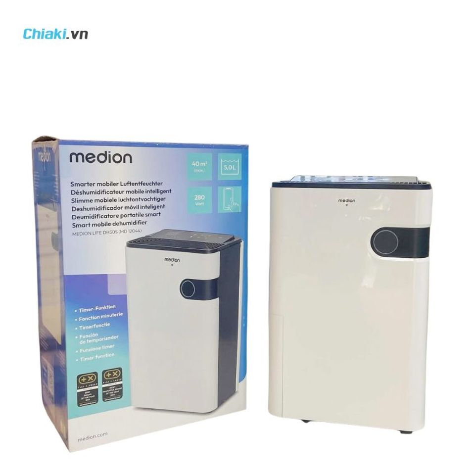 M&aacute;y h&uacute;t ẩm Đức Medion MD12044 24L th&iacute;ch hợp cho ph&ograve;ng từ 30m2 đến 40m2