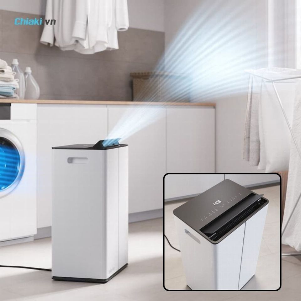 M&aacute;y h&uacute;t ẩm lọc kh&ocirc;ng kh&iacute; Stadler Form Lukas Pro th&iacute;ch hợp cho kh&ocirc;ng gian rộng l&ecirc;n đến 70m&sup2; - 100m&sup2;