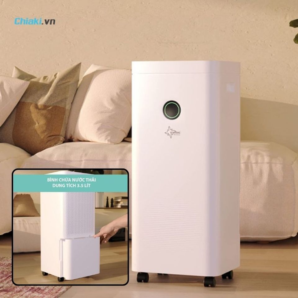 M&aacute;y h&uacute;t ẩm lọc kh&ocirc;ng kh&iacute; Suntec Wellness DryFix 20 th&iacute;ch hợp cho ph&ograve;ng l&ecirc;n đến 63m&sup2; (150 m&sup3;)
