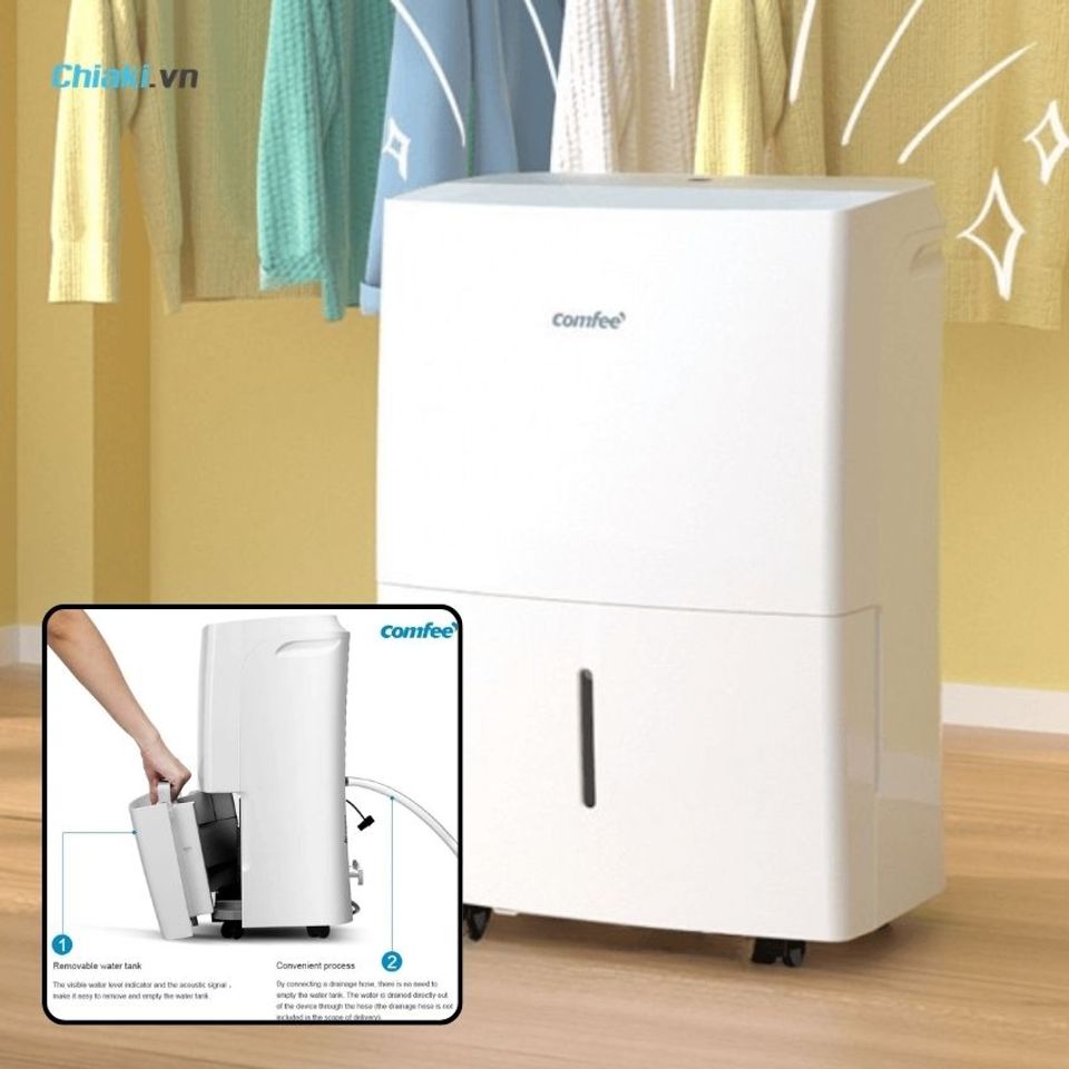 M&aacute;y h&uacute;t ẩm Comfee MDDF-20DEN7-WF hẹn giờ tự động cho ph&ograve;ng từ 30m&sup2; - 45m&sup2;
