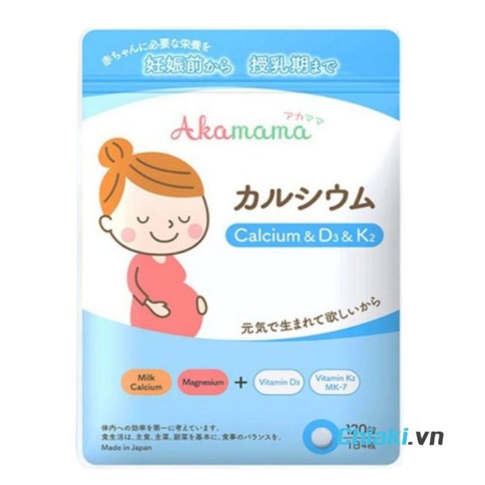Vi&ecirc;n uống canxi bầu của Nhật Akamama