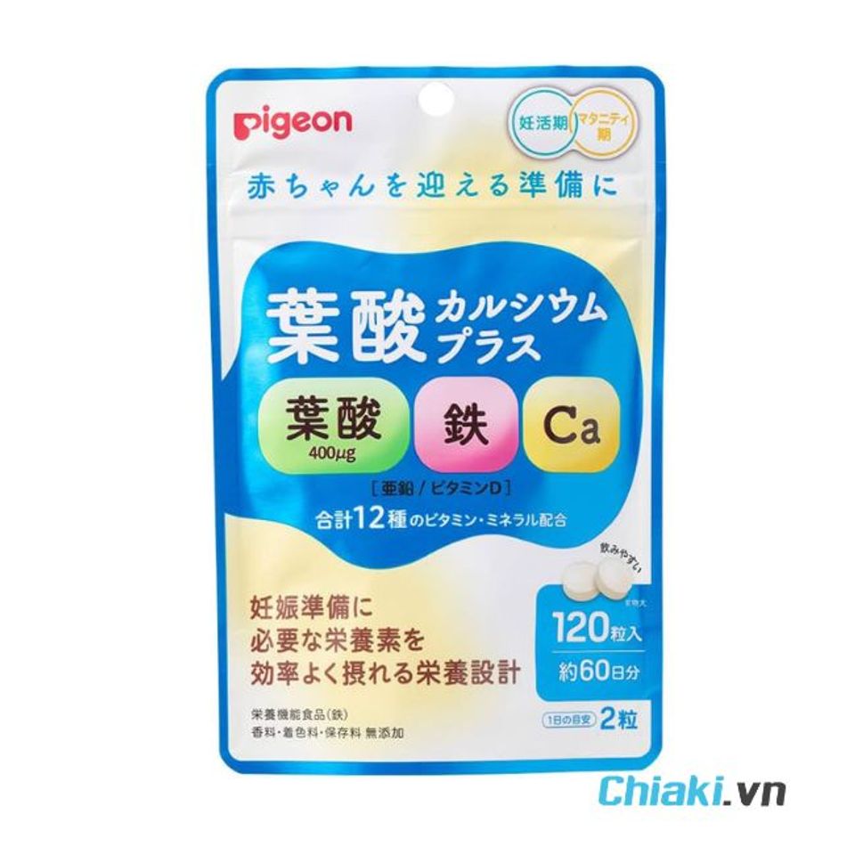 Vi&ecirc;n uống canxi cho b&agrave; bầu của Nhật Pigeon