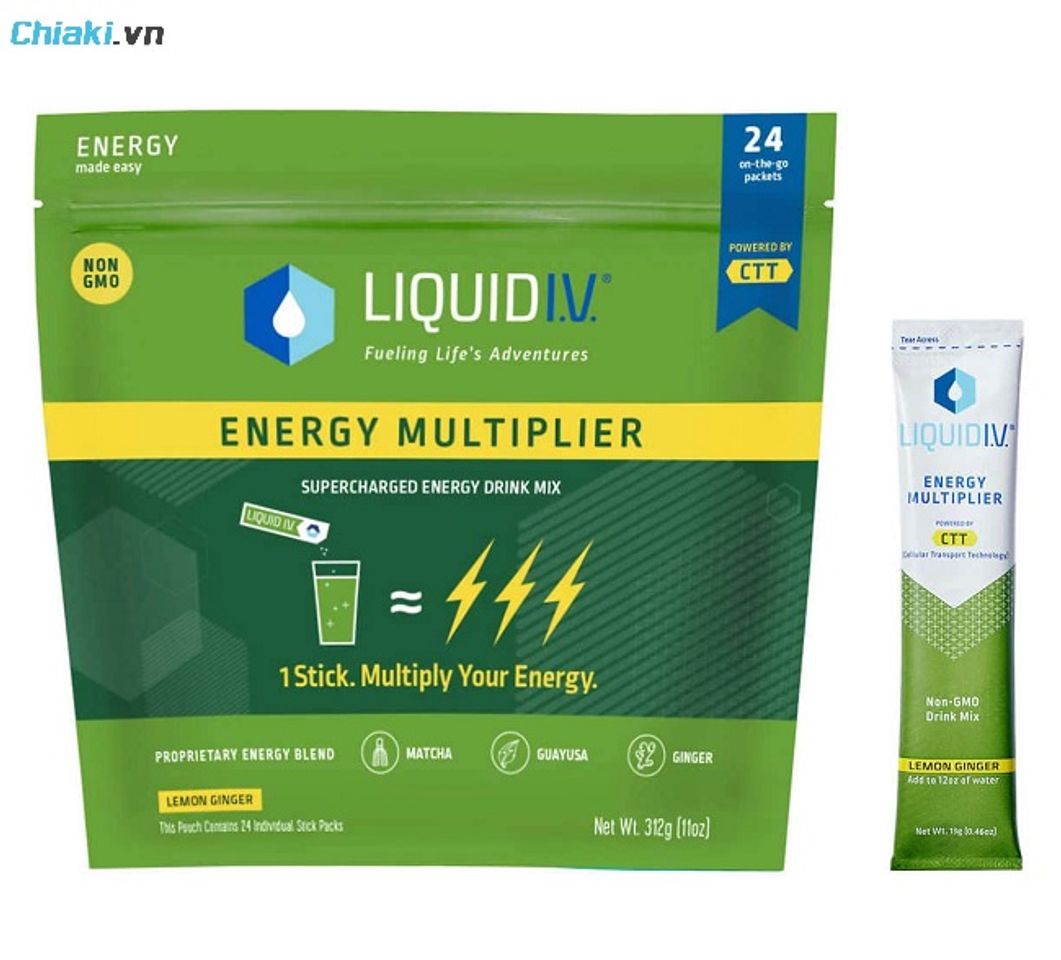 Bột điện giải Liquid I.V. Hydration Multiplier cấp nước nhanh l&agrave; lựa chọn h&agrave;ng đầu cho những người bận rộn