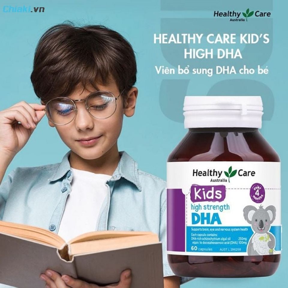 Vi&ecirc;n uống bổ sung DHA cho trẻ em Healthy Care sử dụng cho con trong nhiều độ tuổi kh&aacute;c nhau