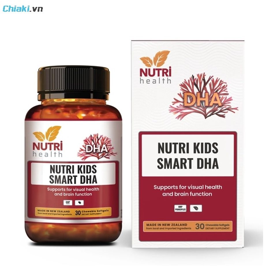 DHA d&agrave;nh cho trẻ em Nutri Kids Smart chứa nguồn gốc DHA thực vật (chiết xuất từ tảo biển)