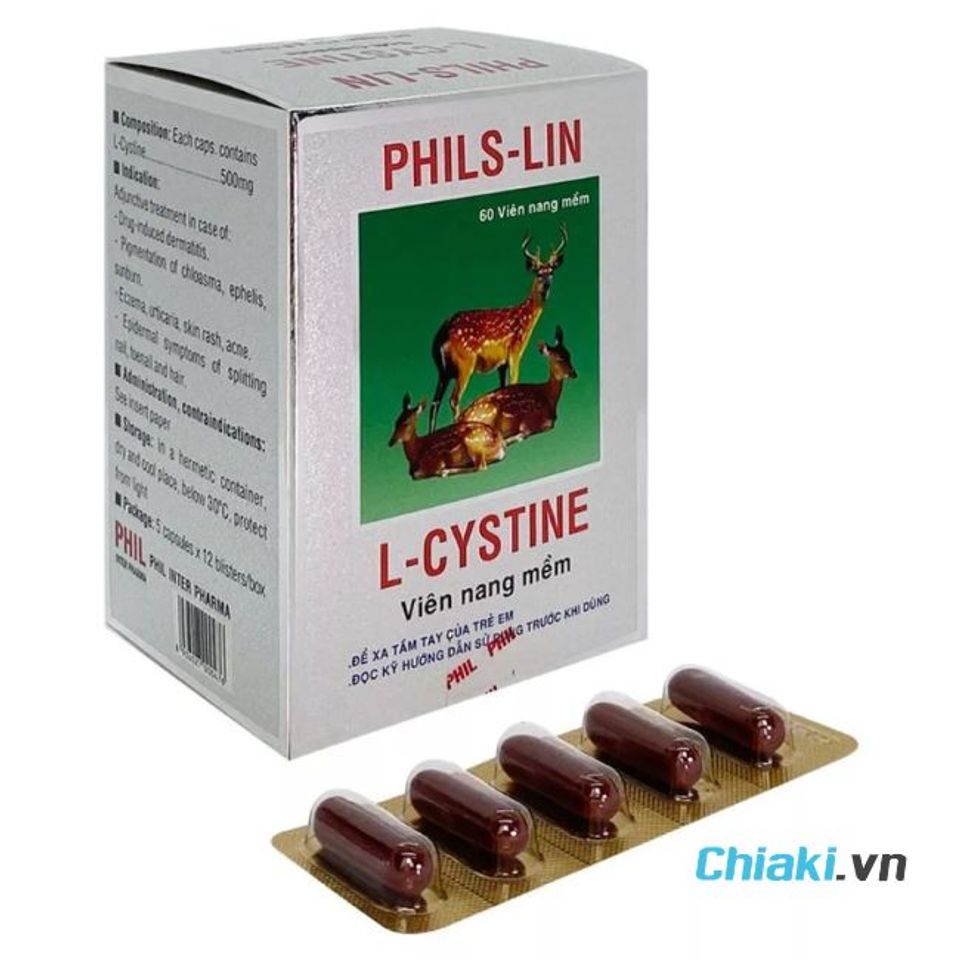 Vi&ecirc;n uống L-Cystine Phil Inter 500mg