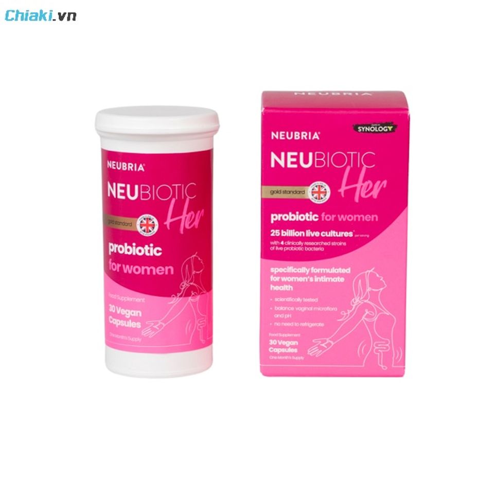 Vi&ecirc;n uống Neubria Neubiotic Her bảo vệ v&ugrave;ng k&iacute;n khỏi nhiều t&aacute;c nh&acirc;n g&acirc;y bệnh