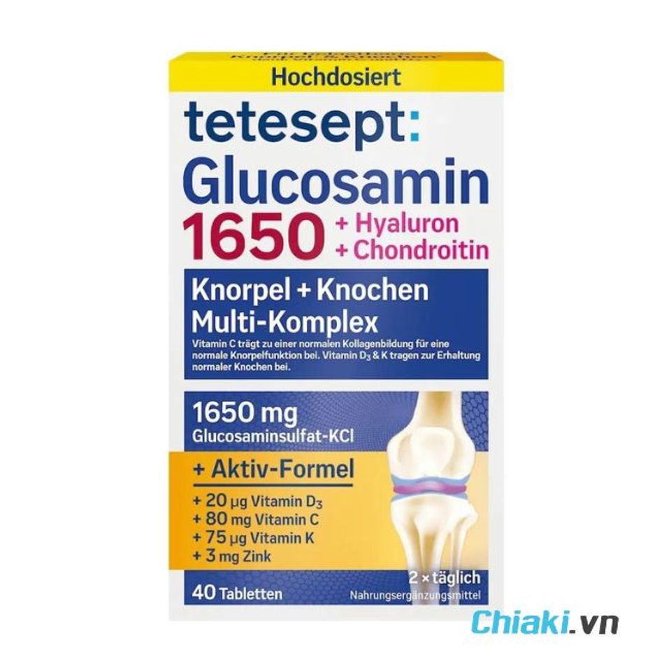 Vi&ecirc;n uống Tetesept Glucosamine Đức 1650mg