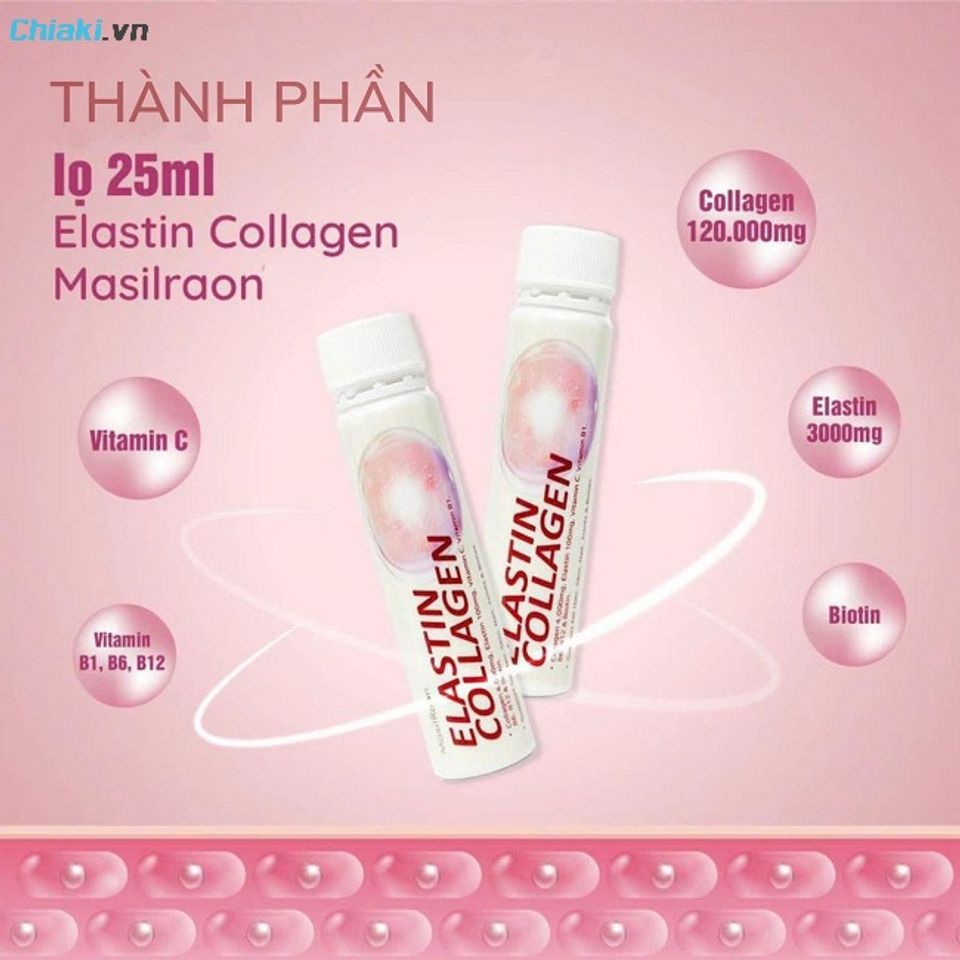 Collagen n&acirc;ng cơ trắng da Elastin Collagen Masilraon
