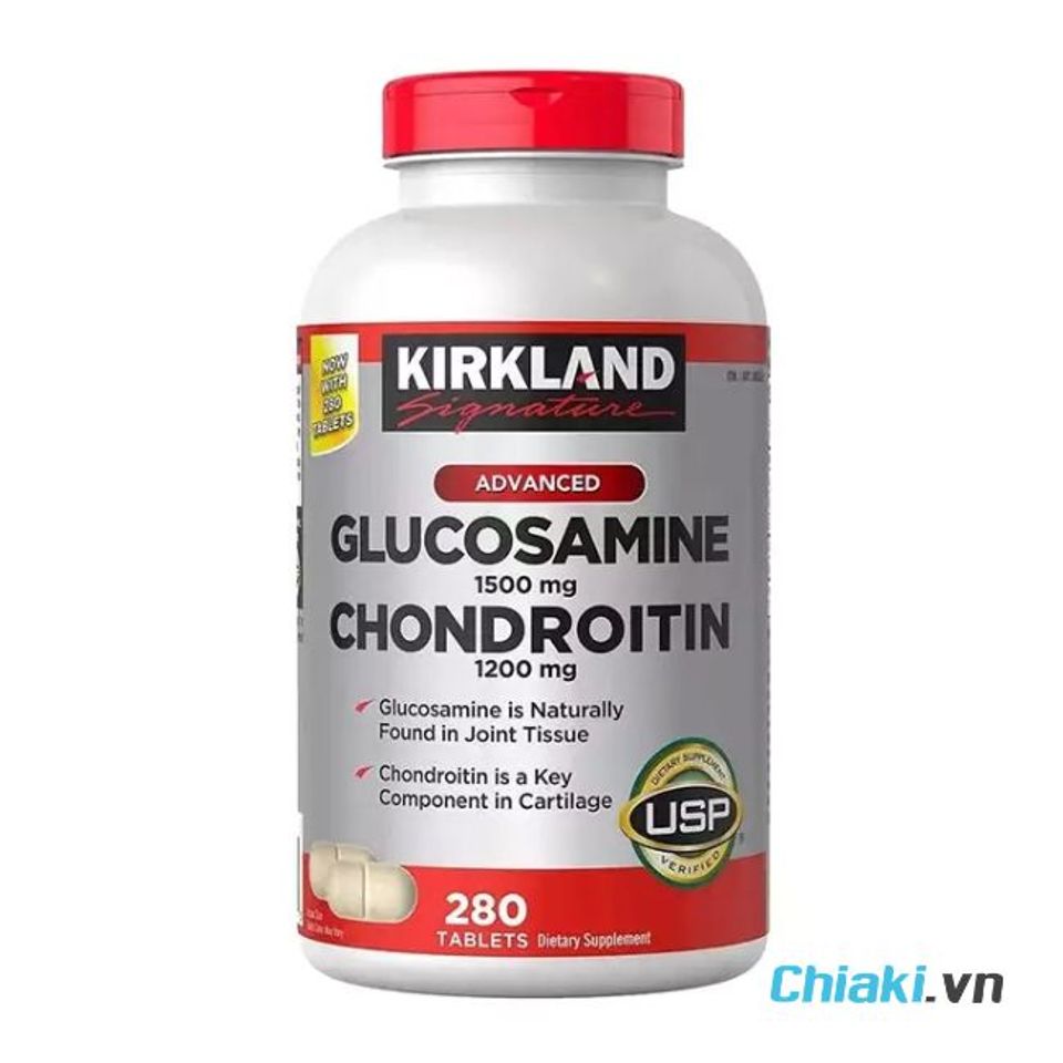 Kirkland Glucosamine 1500mg Chondroitin 1200mg của Mỹ