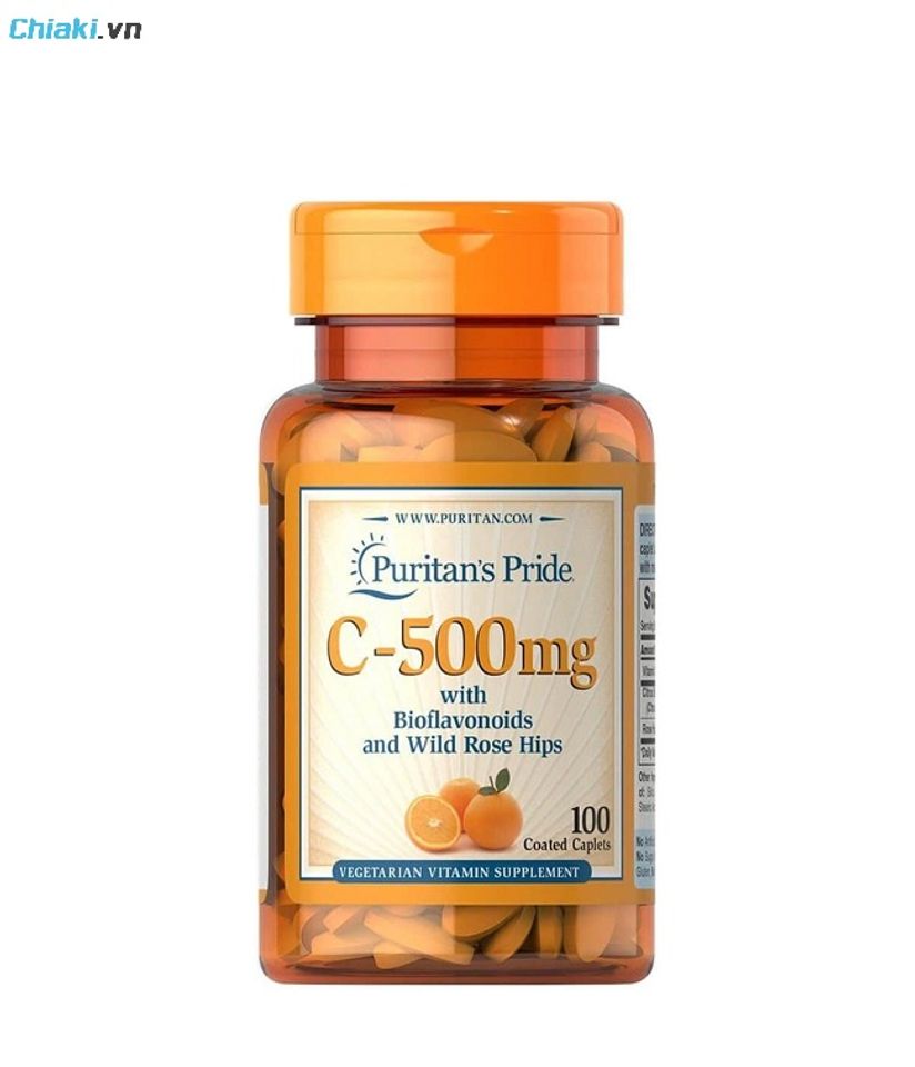 Vi&ecirc;n uống Puritan&rsquo;s Pride Vitamin C 500mg tăng cường hệ miễn dịch tự nhi&ecirc;n