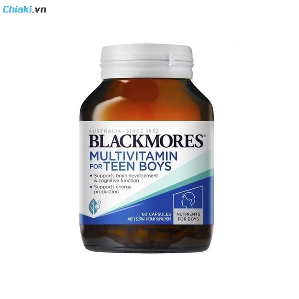 Vitamin tổng hợp Blackmores Multivitamin For Teen Boys hỗ trợ tăng sức khỏe cho nam thanh thiếu ni&ecirc;n