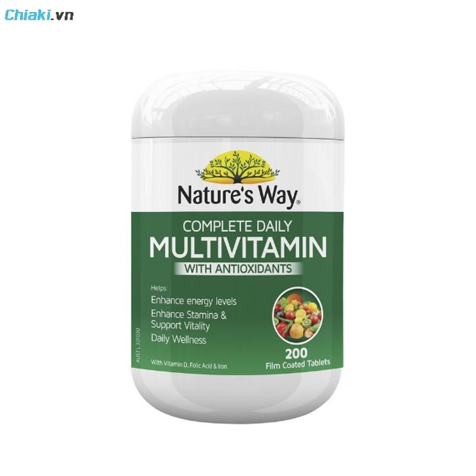 Vitamin tổng hợp Nature&rsquo;s Way Complete Daily Multivitamin ph&ugrave; hợp cho cả gia đ&igrave;nh