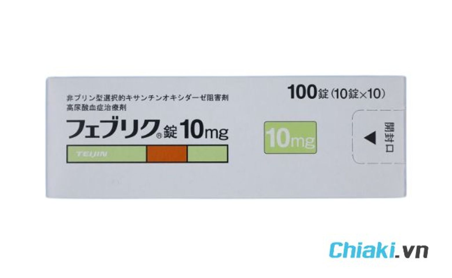 Thuốc trị gout của Nhật Bản Feburic Tablet 10mg
