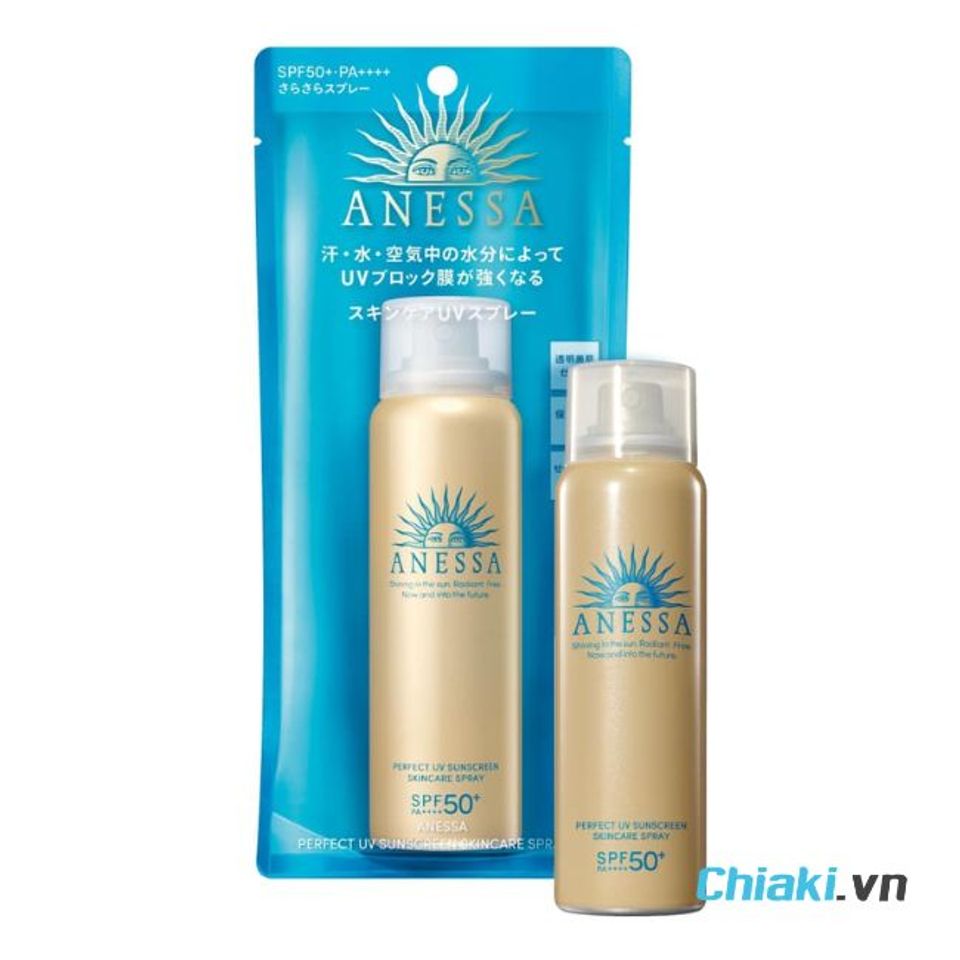 Xịt chống nắng body đi biển Anessa Perfect UV Sunscreen