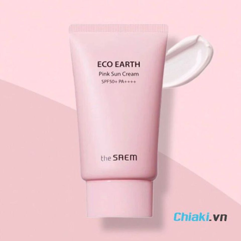 Kem chống nắng n&acirc;ng tone H&agrave;n Quốc The Saem Pink Sun