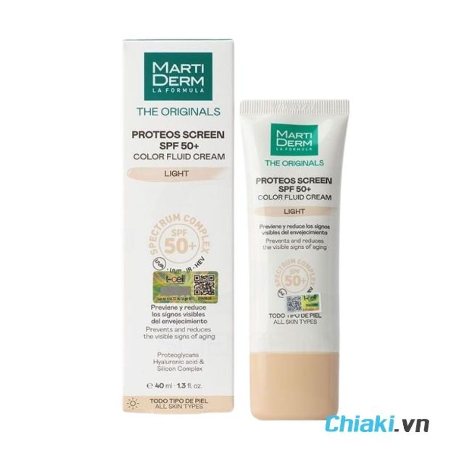 Kem chống nắng n&acirc;ng tone MartiDerm Light SPF50+