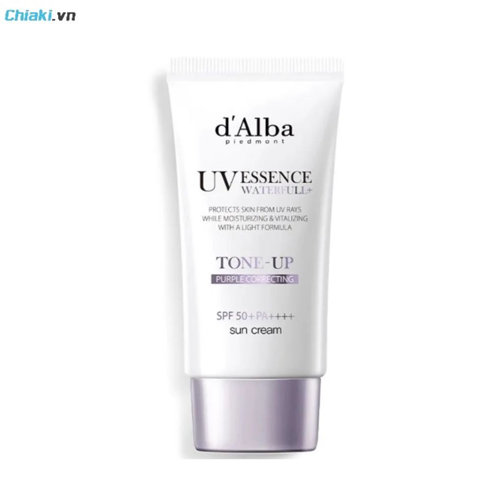 Kem chống nắng c&oacute; dưỡng ẩm tone hồng D'alba Waterfull Tone Up Sun Cream SPF50+/PA++++