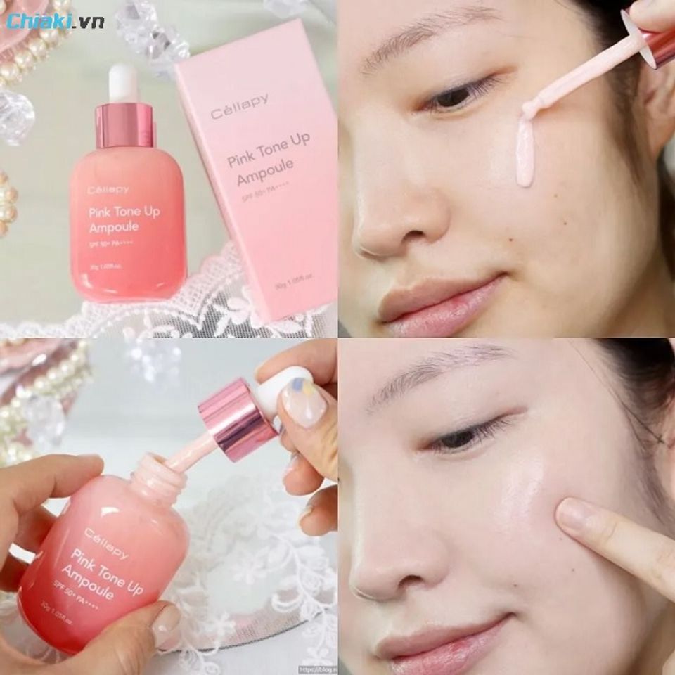 Serum chống nắng Cellapy Pink Tone Up Ampoule SPF 35 PA++++