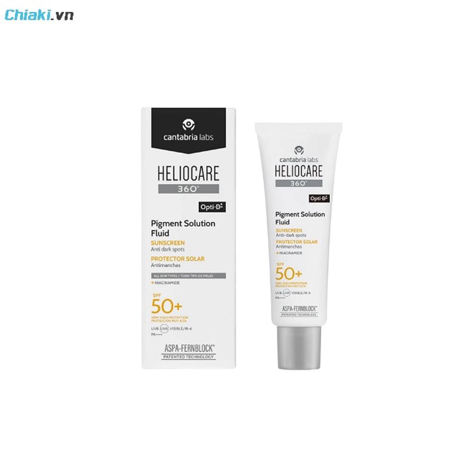 Kem chống nắng c&oacute; chống &aacute;nh s&aacute;ng xanh Heliocare 360 Pigment Solution Fluid