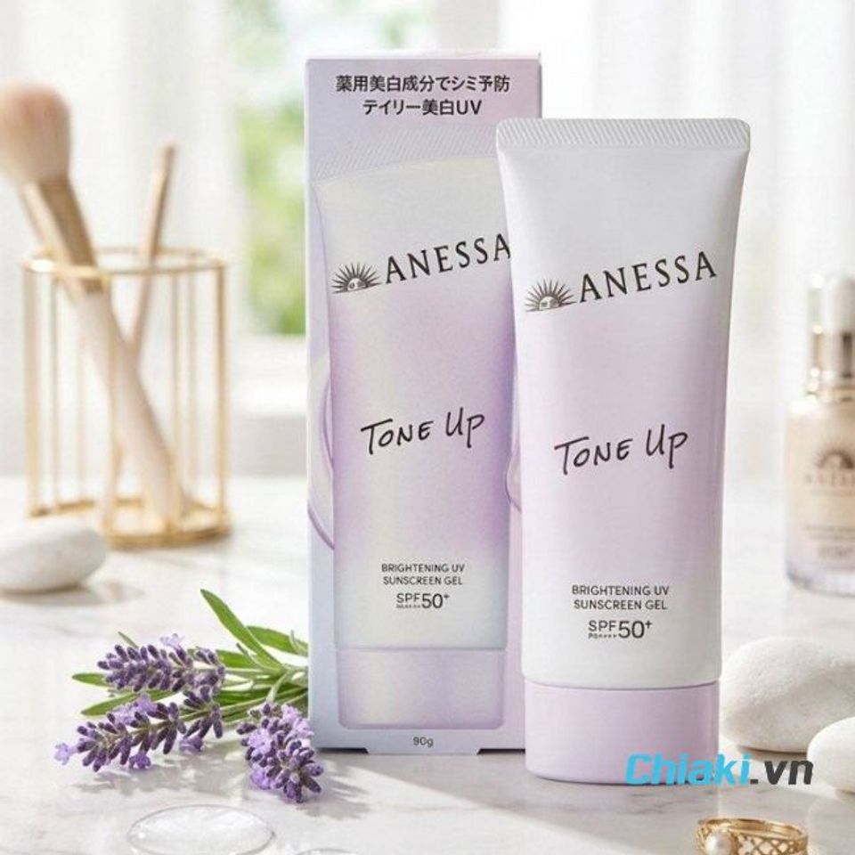 Kem chống nắng Anessa Tone Up Brightening UV Sunscreen Gel n&acirc;ng tone