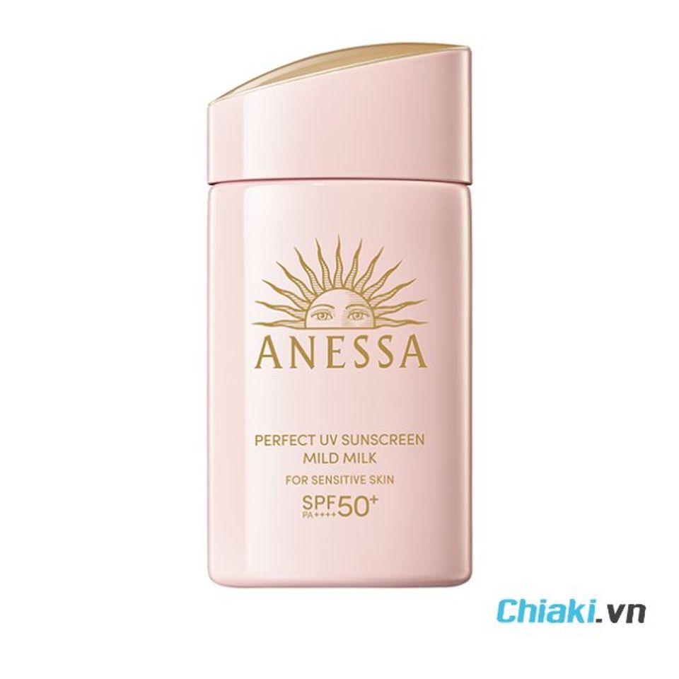 Kem chống nắng Anessa Perfect UV Sunscreen Mild Milk cho da nhạy cảm