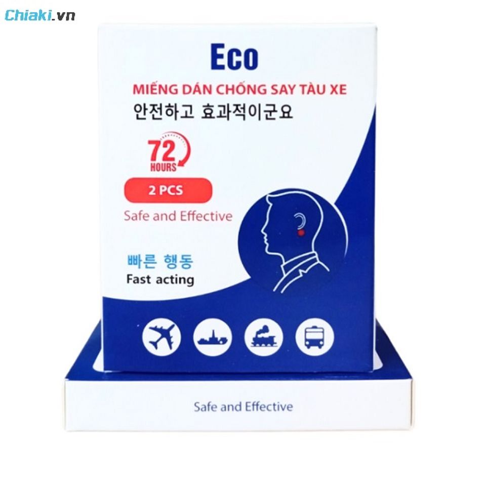 Miếng d&aacute;n Eco 72 Hours duy tr&igrave; khả năng giảm say xe tới 72 giờ (3 ng&agrave;y)
