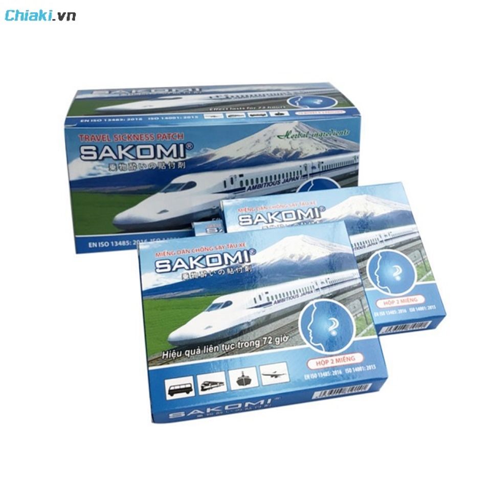 Miếng d&aacute;n chống say xe của Nhật Sakomi hỗ trợ ổn định tiền đ&igrave;nh, gi&uacute;p c&acirc;n bằng cảm gi&aacute;c kh&ocirc;ng gian