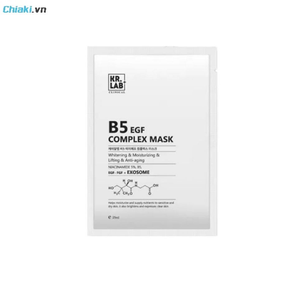 Mặt nạ cấp nước Kr.Lab+ B5 EGF Complex H&agrave;n Quốc củng cố h&agrave;ng r&agrave;o bảo vệ da căng mọng