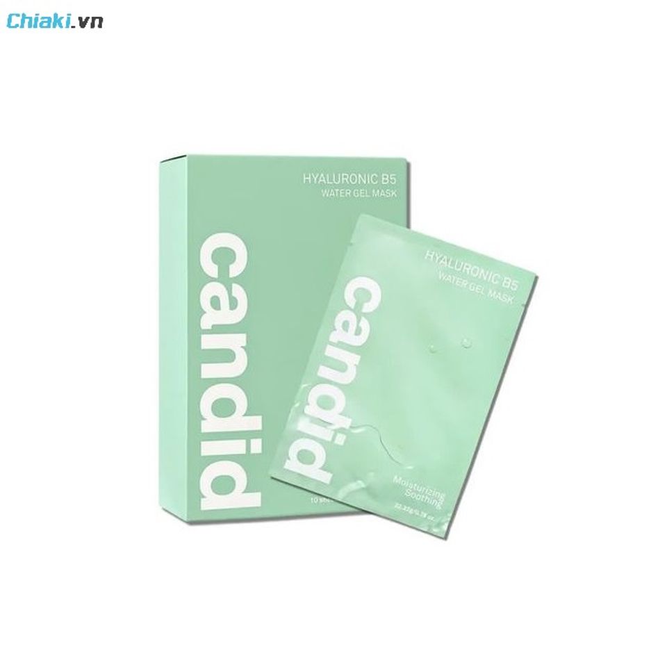 Mặt nạ H&agrave;n Quốc dưỡng ẩm Candid Hyaluronic B5 Water Gel Mask l&agrave;m mới tế b&agrave;o, dịu da