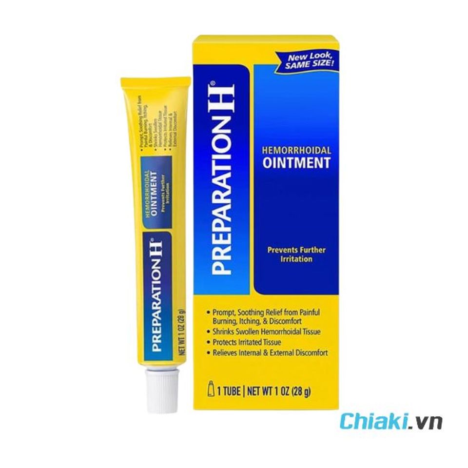 Kem b&ocirc;i trĩ của Mỹ Preparation H Hemorrhoidal Ointment