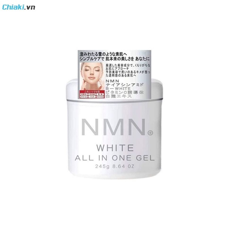 Kem dưỡng trắng da Collagen Nhật Bản NMN White All In One Gel Saiko th&uacute;c đẩy qu&aacute; tr&igrave;nh t&aacute;i tạo da, mờ vết th&acirc;m